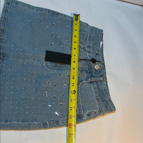 Denim Embellished Skirt - Picture 3 of 5